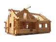 строительство дома из бревна